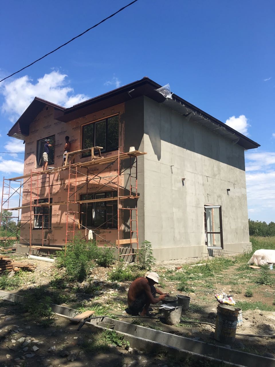 Остекление дома триплекс окнами