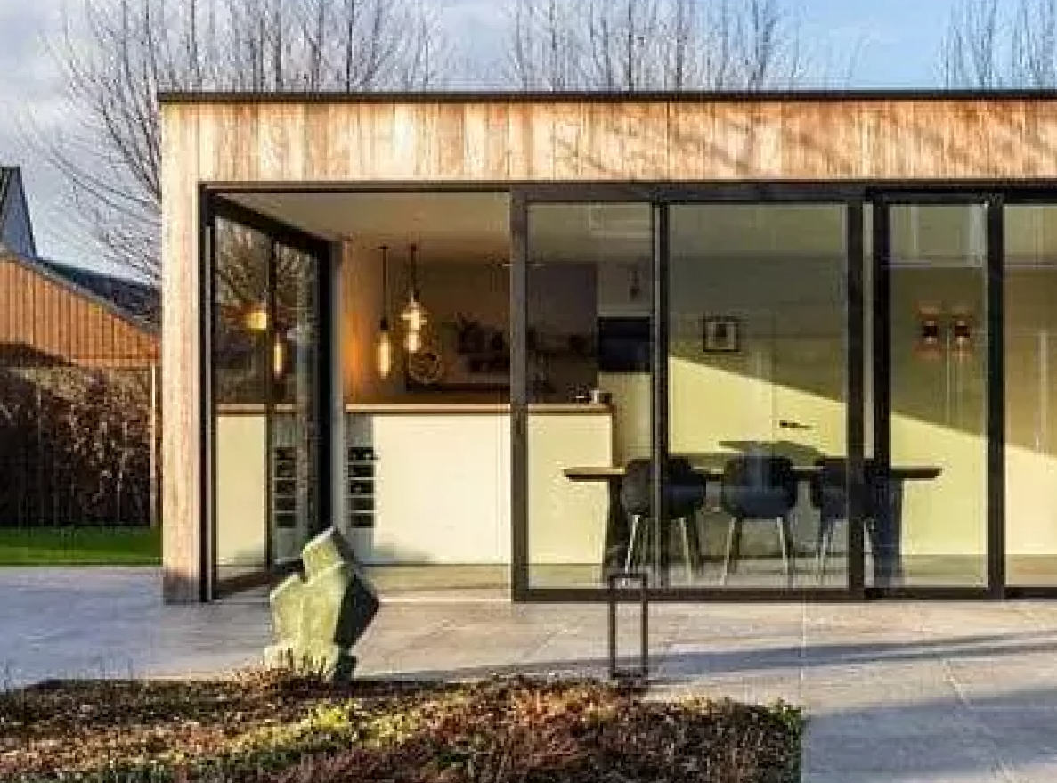 Французское остекление беседки